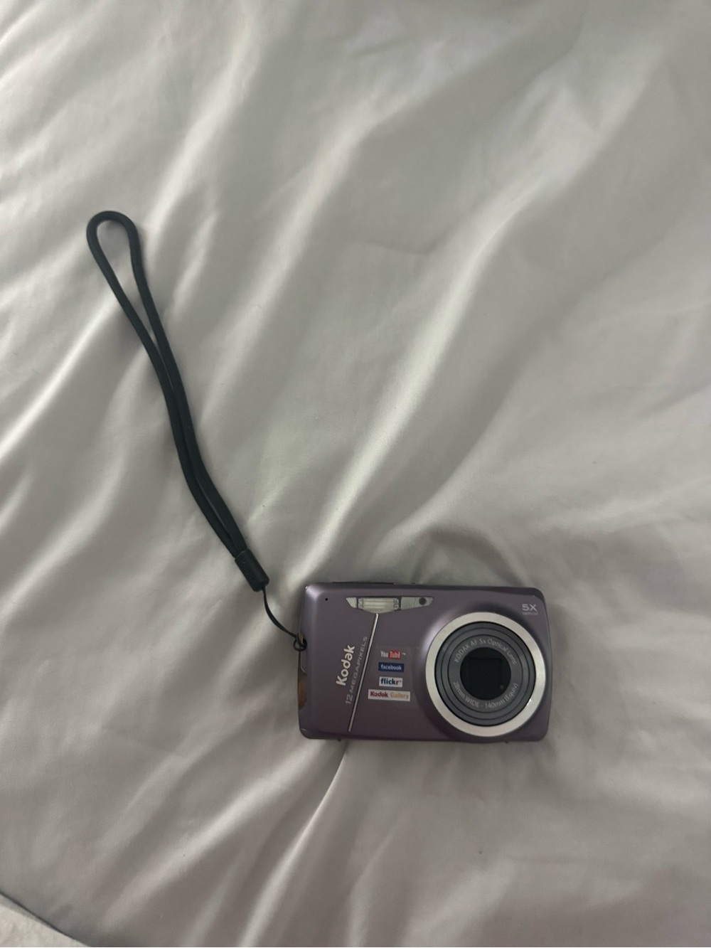 Kodak Purple Point-and-Shoot Digital Camera with Wrist Strap